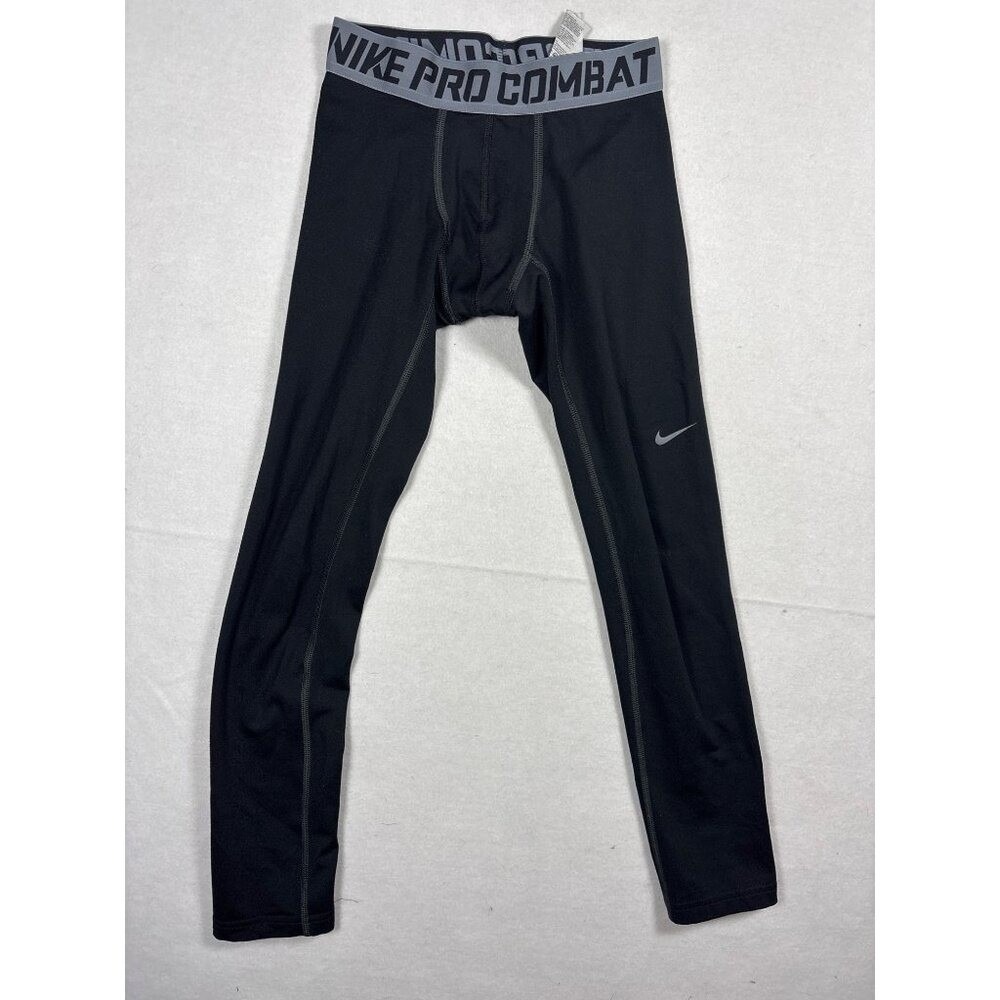 Nike Pro Combat‎ Compression Leggings Mens Medium Black Excellent Base Layer